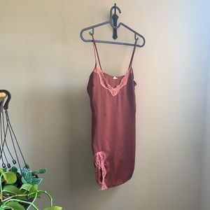 Urban Outfitter Rust Slip Dress